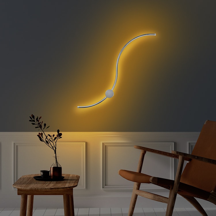 Lampa ścienna Rewarrows 90 cm chromowana  - zdjęcie 3