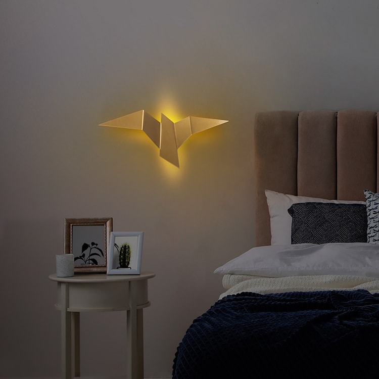 Lampa ścienna Denched 56 cm złota  - zdjęcie 2