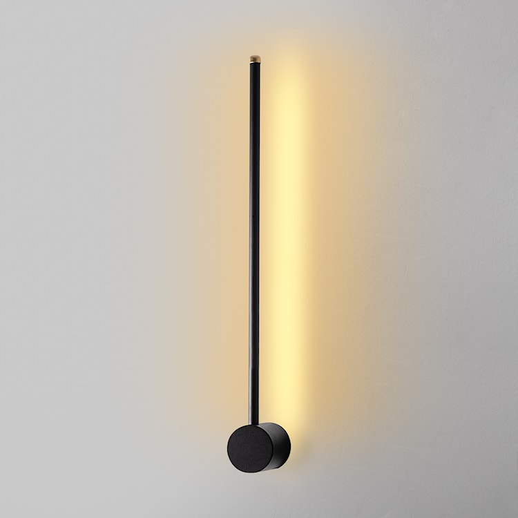 Lampa ścienna Walriefle 62 cm czarna  - zdjęcie 6