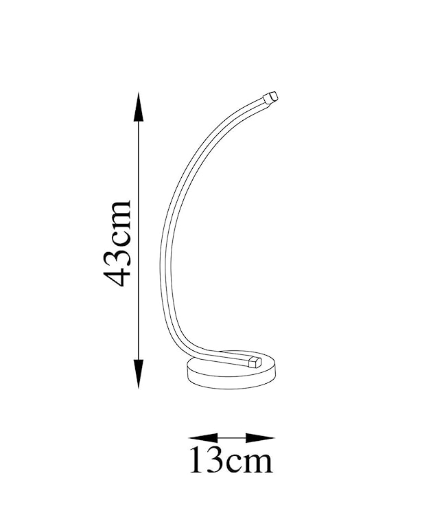 Lampka na biurko Basherts 43 cm złota  - zdjęcie 6