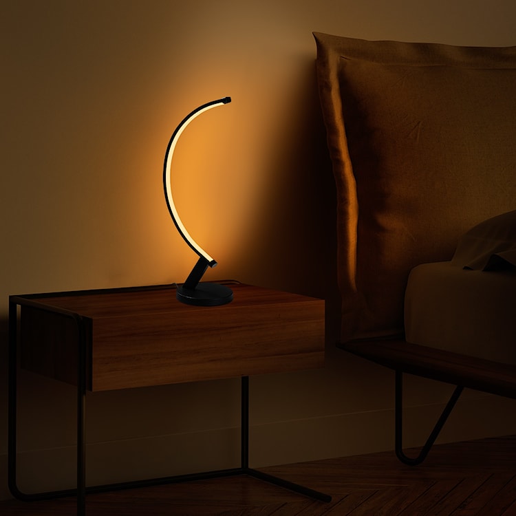 Lampka na biurko Basherts 47 cm czarna  - zdjęcie 3