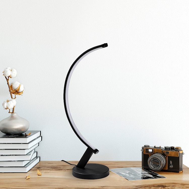Lampka na biurko Basherts 47 cm czarna  - zdjęcie 6