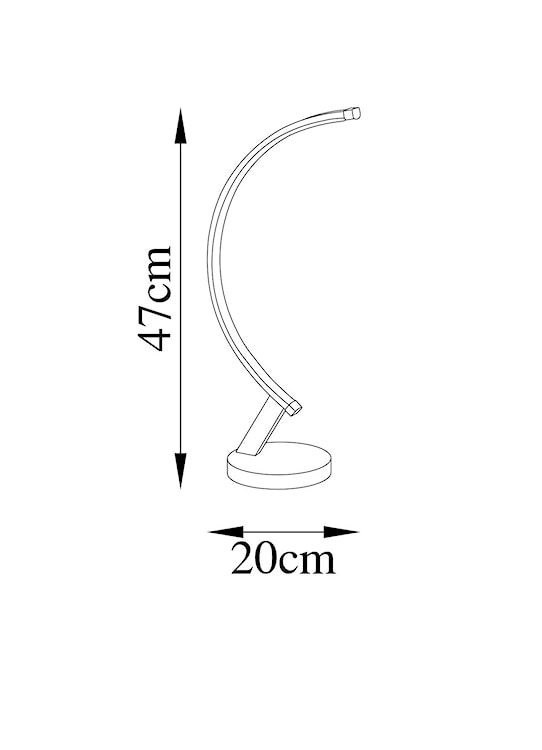 Lampka na biurko Basherts 47 cm złota  - zdjęcie 8