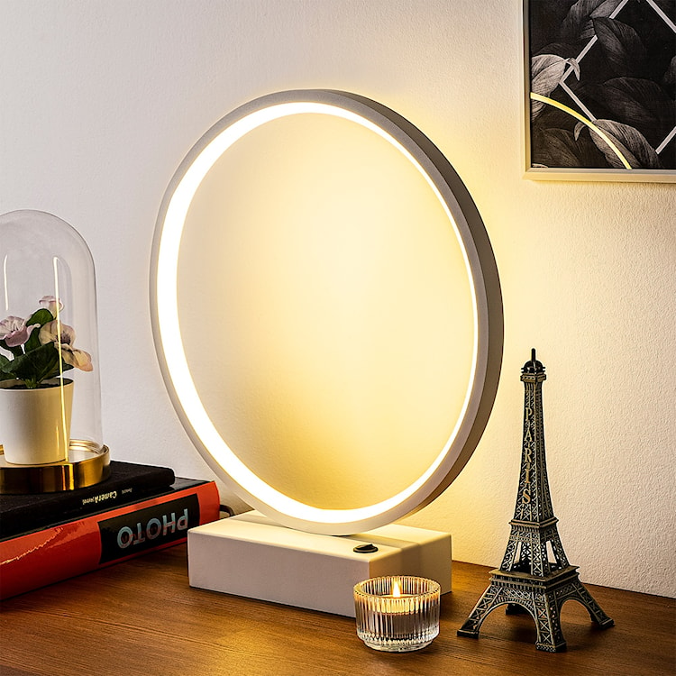 Lampka na biurko Soyally biała  - zdjęcie 2