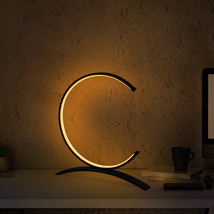 Lampka na biurko Pericile czarna  - zdjęcie 3
