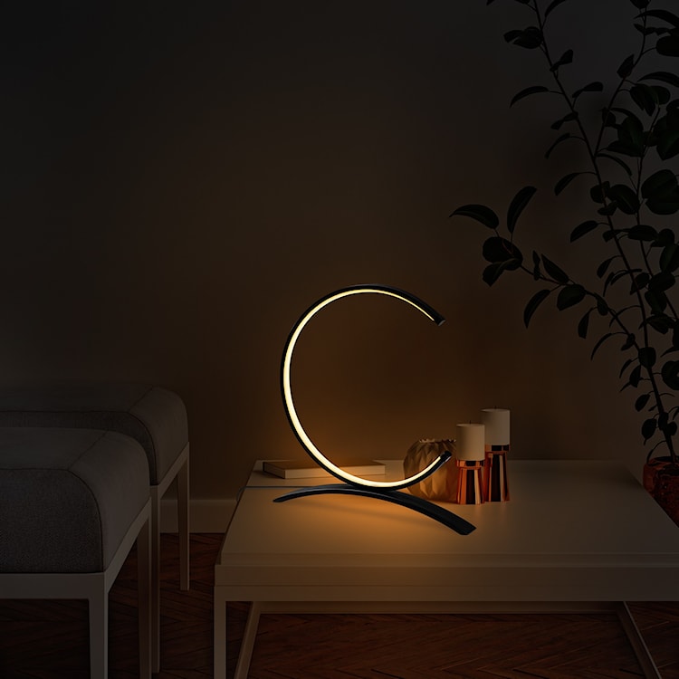 Lampka na biurko Pericile czarna  - zdjęcie 4
