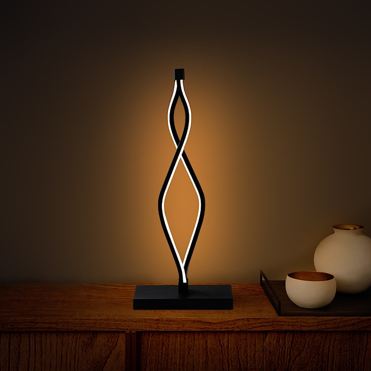 Lampka na biurko Sponcele czarna  - zdjęcie 3