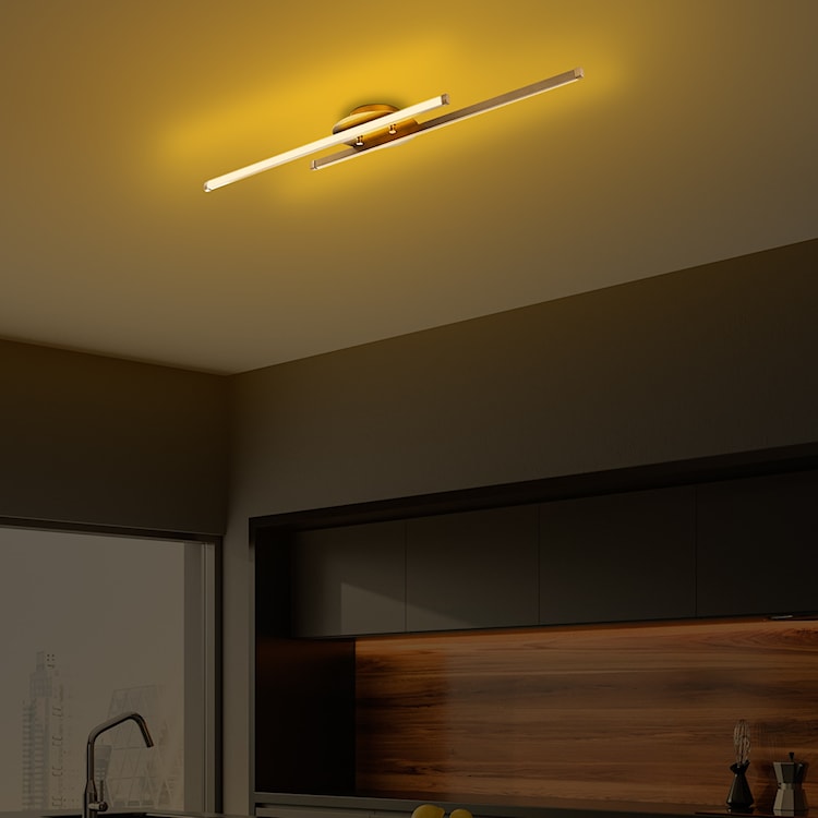 Lampa sufitowa Evilds złota  - zdjęcie 2