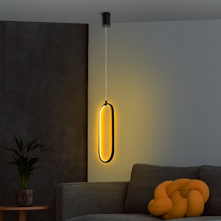 Lampa wisząca Diesartes czarna  - zdjęcie 3