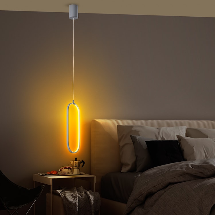 Lampa wisząca Diesartes szara  - zdjęcie 2