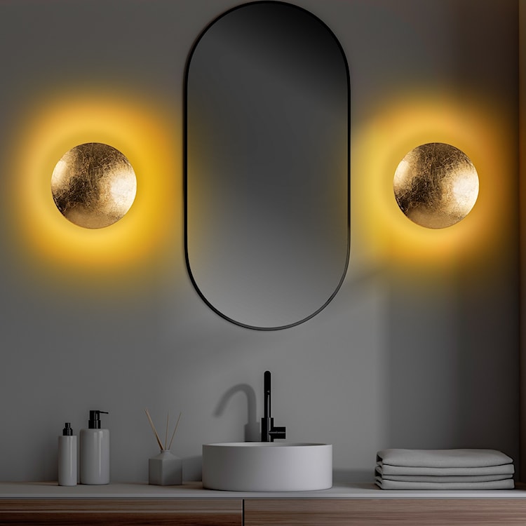 Lampa ścienna Graccolle z regulacją złota szczotkowana  - zdjęcie 4