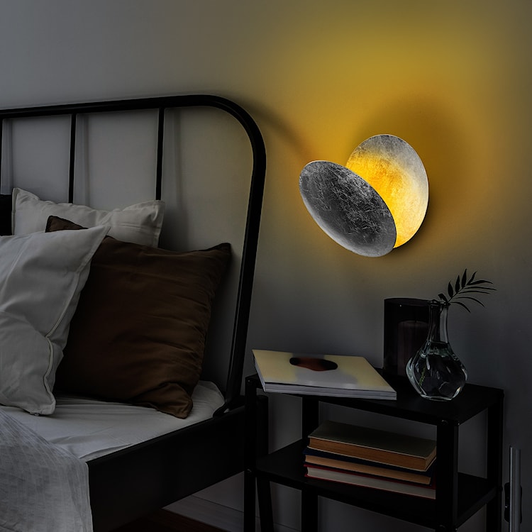 Lampa ścienna Graccolle z regulacją srebrna  - zdjęcie 2