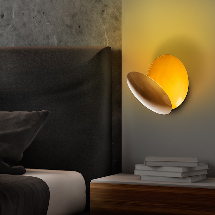 Lampa ścienna Graccolle z regulacją złota gładka  - zdjęcie 2