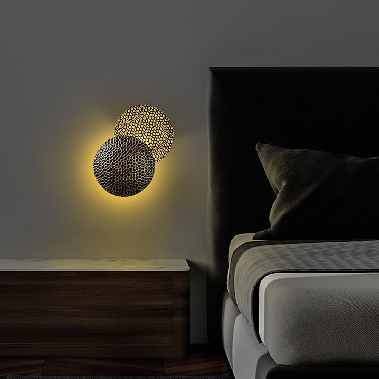 Lampa ścienna Graccolle z regulacją złoto-czarna  - zdjęcie 3