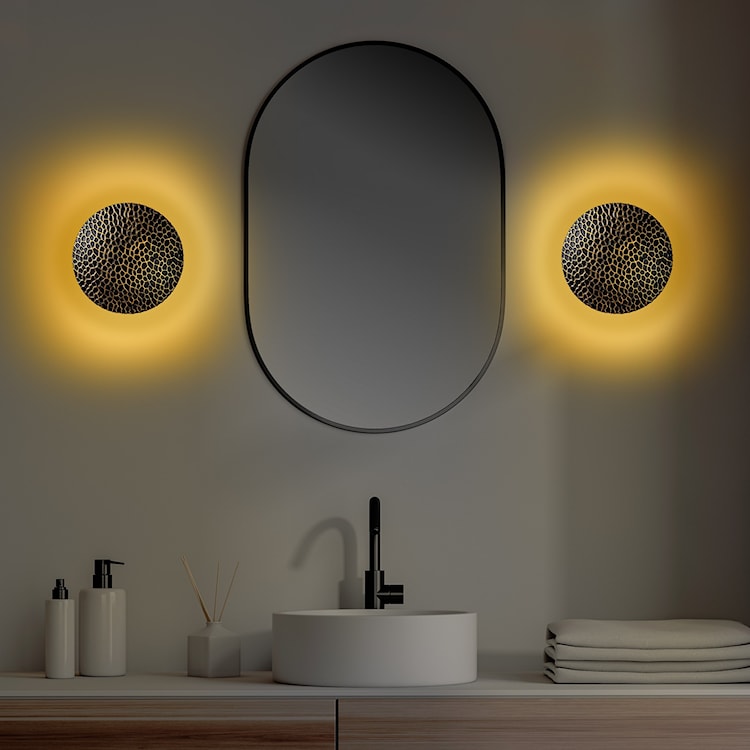 Lampa ścienna Graccolle z regulacją złoto-czarna  - zdjęcie 4