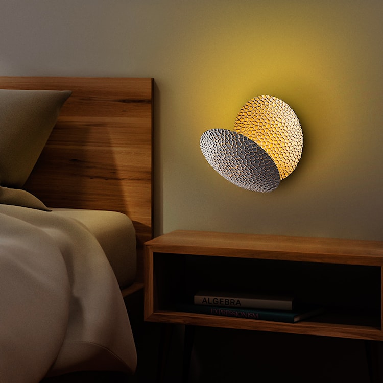 Lampa ścienna Graccolle z regulacją złoto-srebrna  - zdjęcie 2