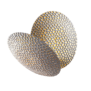 Lampa ścienna Graccolle z regulacją złoto-srebrna