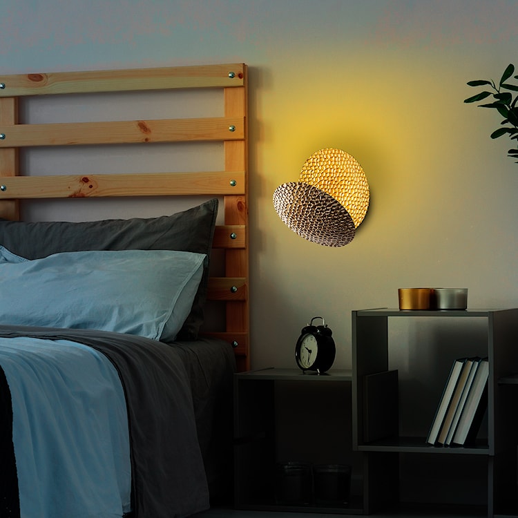Lampa ścienna Graccolle z regulacją złota  - zdjęcie 2