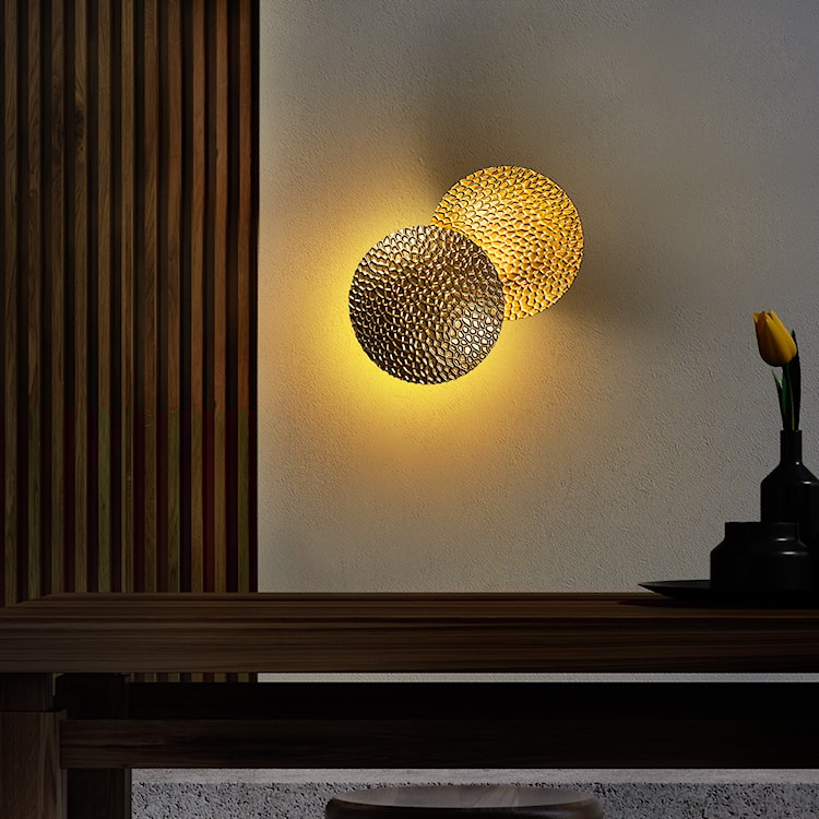 Lampa ścienna Graccolle z regulacją złota  - zdjęcie 3