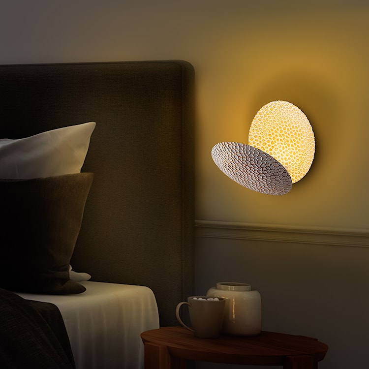 Lampa ścienna Graccolle z regulacją biało-złota  - zdjęcie 4