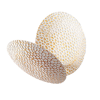 Lampa ścienna Graccolle z regulacją biało-złota