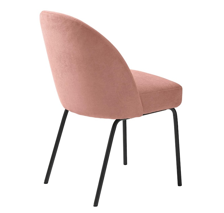 Krzesło tapicerowane Nelicials różowy szenil  - zdjęcie 5