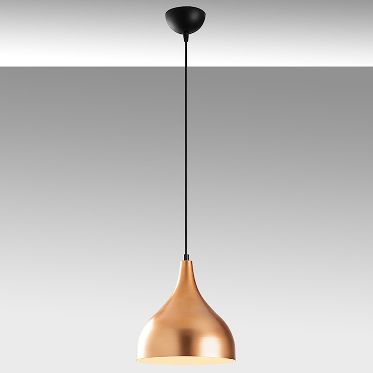 Lampa sufitowa Ardulace średnica 26 cm miedziana/czarna  - zdjęcie 7