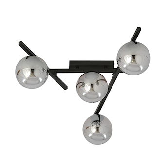 Lampa sufitowa Mohants x4 czarno-grafitowa