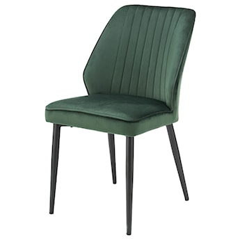 Krzesło tapicerowane Trachirs zielone