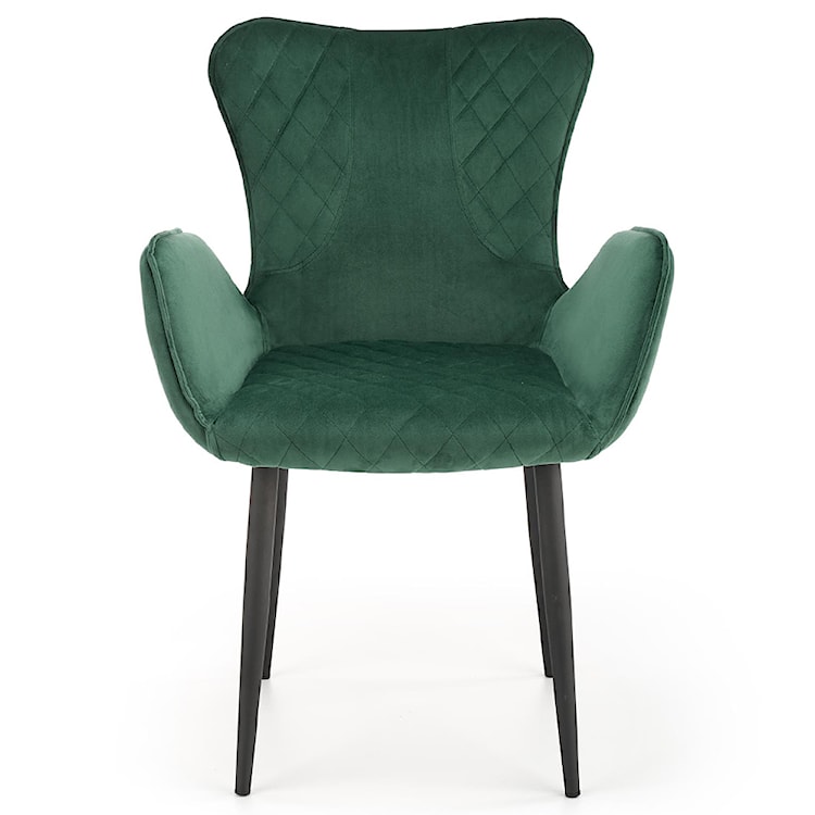 Krzesło tapicerowane Uragems zielone  - zdjęcie 2