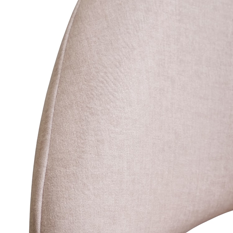 OUTLET Krzesło tapicerowane do jadalni Marizes w tkaninie łatwoczyszczącej kremowy welur  - zdjęcie 17