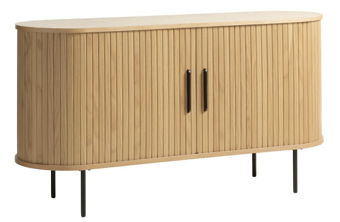 Komoda Gativel 140x76 cm lamele dąb naturalny  - zdjęcie 5