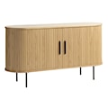 Komoda Gativel 140x76 cm lamele dąb naturalny  - zdjęcie 5