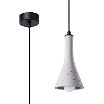 Lampa wisząca Obett średnica 12 cm x1 czarny/beton