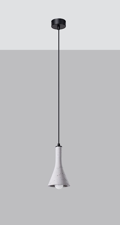 Lampa wisząca Obett średnica 12 cm x1 czarny/beton  - zdjęcie 4