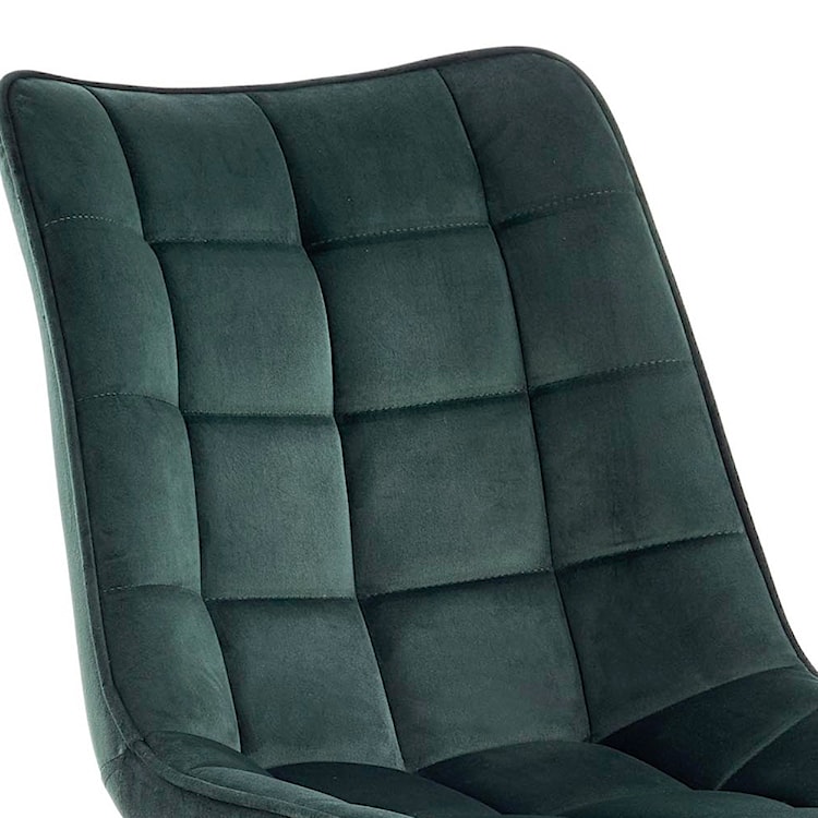 Krzesło tapicerowane Derisa ciemnozielone  - zdjęcie 2