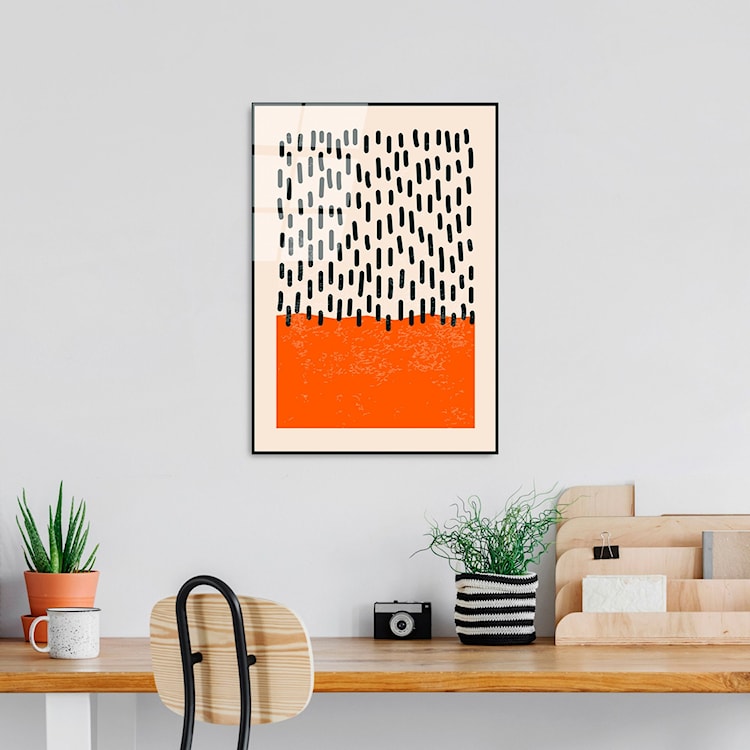 Obraz Onybill 65x45 cm czarny deszcz  - zdjęcie 2