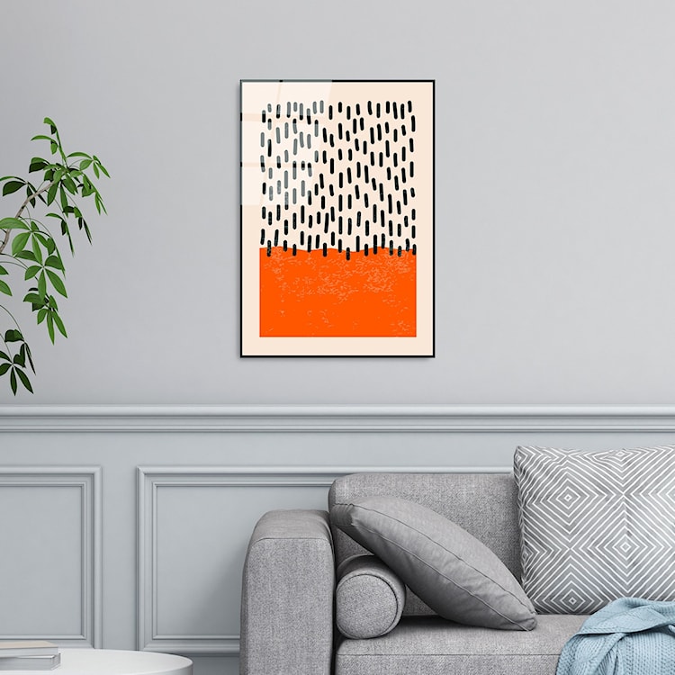Obraz Onybill 65x45 cm czarny deszcz  - zdjęcie 3