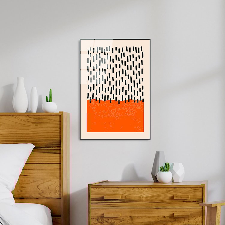 Obraz Onybill 65x45 cm czarny deszcz  - zdjęcie 4