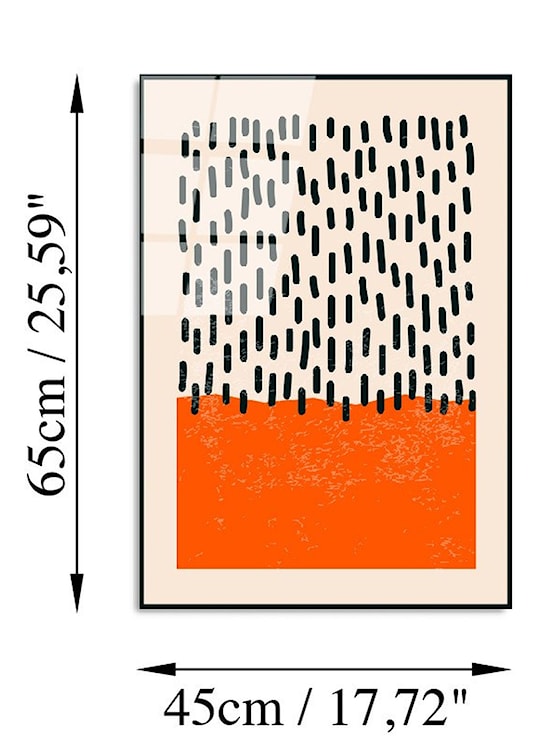 Obraz Onybill 65x45 cm czarny deszcz  - zdjęcie 7