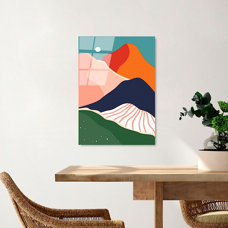 Obraz Onybill 65x45 cm kolorowe góry  - zdjęcie 4