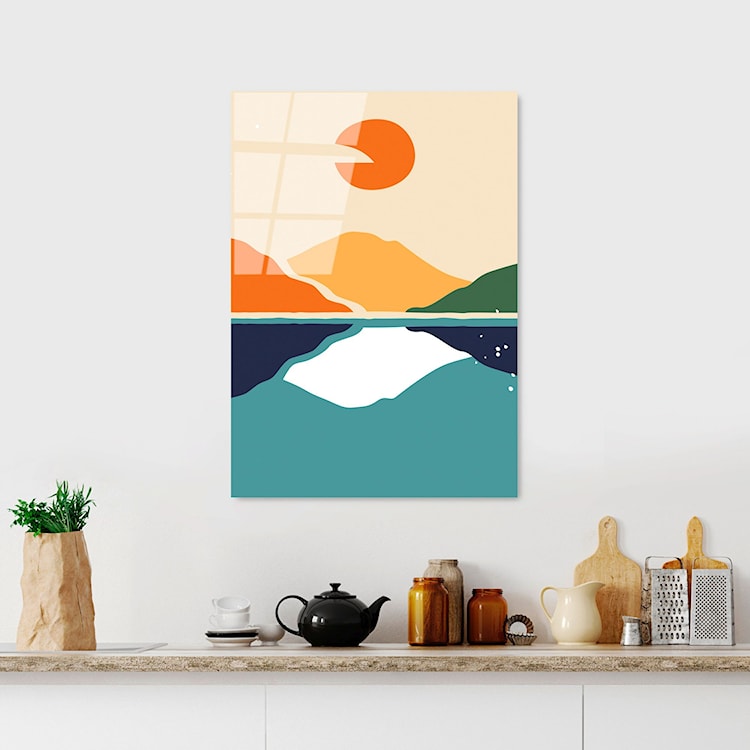 Obraz Onybill 65x45 cm zachód słońca w górach  - zdjęcie 2