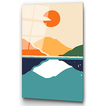 Plakat Onybill 65x45 cm zachód słońca w górach