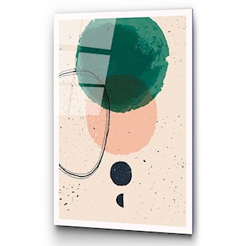Obraz Onybill 65x45 cm z zielonym kołem