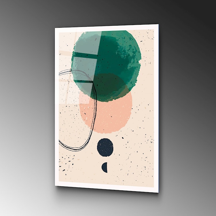 Obraz Onybill 65x45 cm z zielonym kołem  - zdjęcie 5