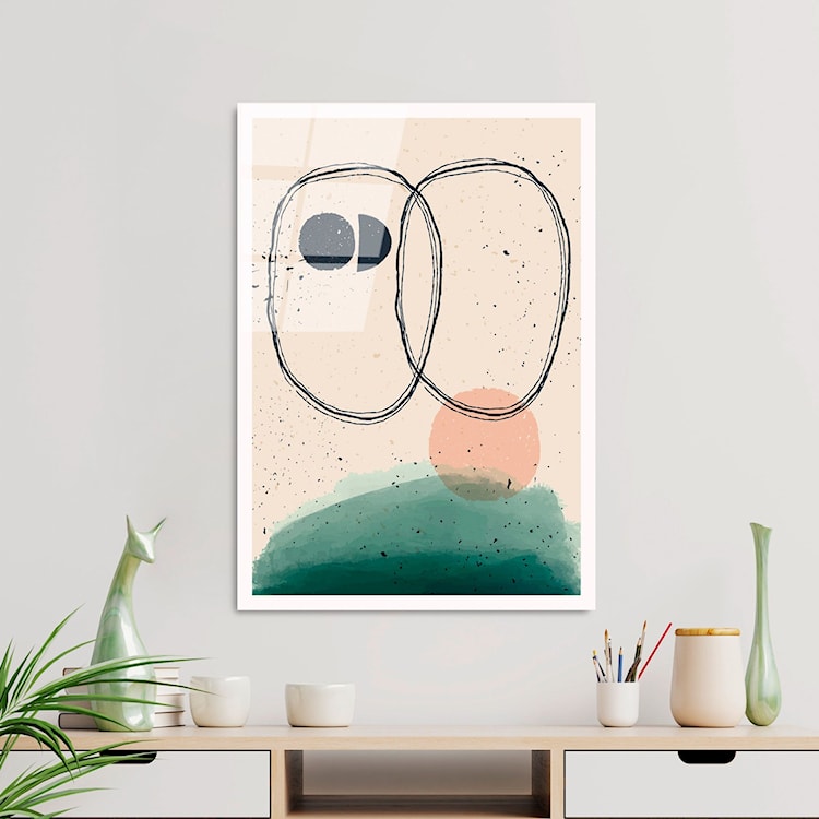 Obraz Onybill 65x45 cm z zielonym akcentem  - zdjęcie 2
