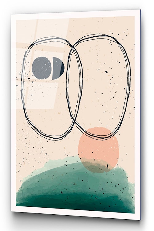 Obraz Onybill 65x45 cm z zielonym akcentem 