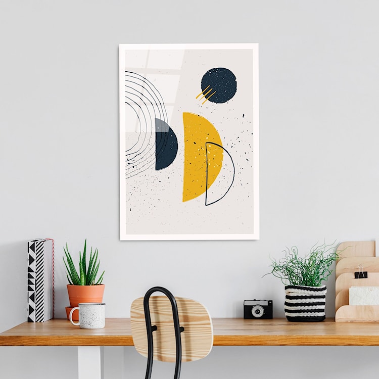 Obraz Onybill 65x45 cm z żółtymi akcentami  - zdjęcie 2