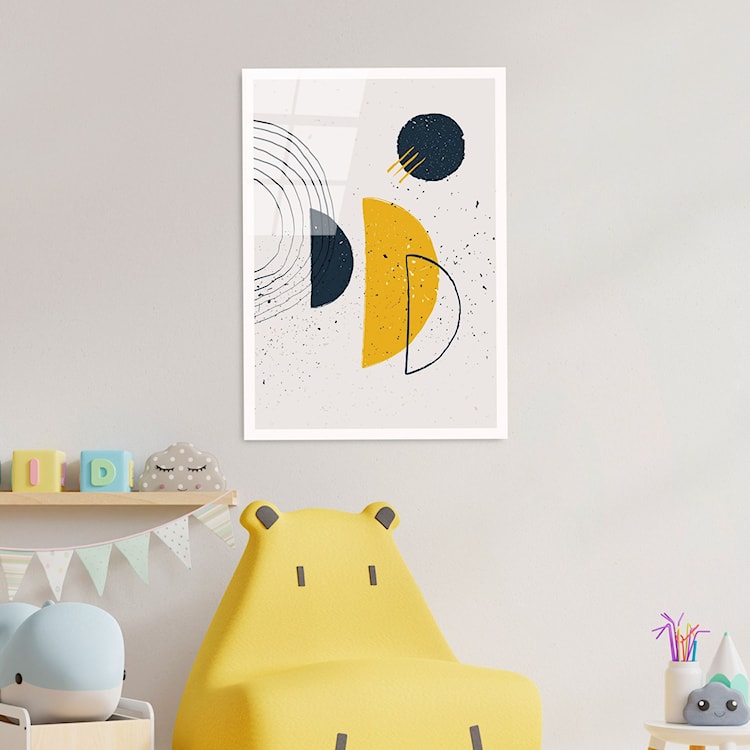 Obraz Onybill 65x45 cm z żółtymi akcentami  - zdjęcie 3
