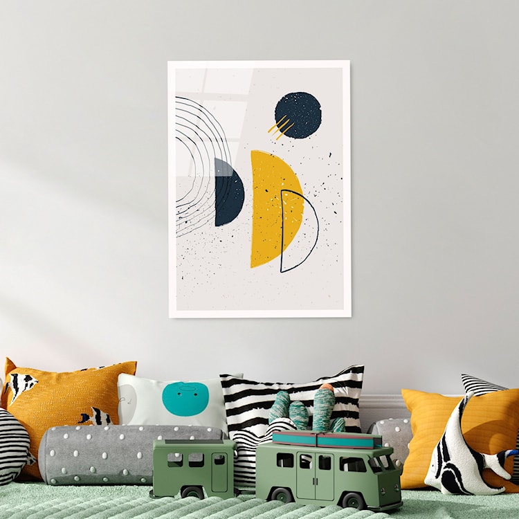Obraz Onybill 65x45 cm z żółtymi akcentami  - zdjęcie 4